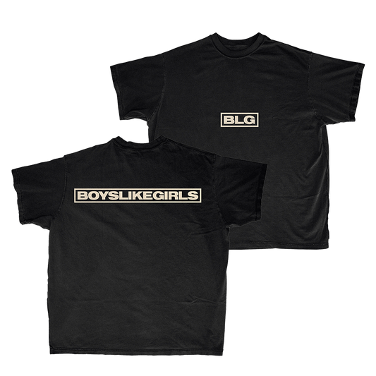 Official Boys Like Girls Merchandise. 100% cotton unisex t-shirt with a classic fit featuring the logo box design.