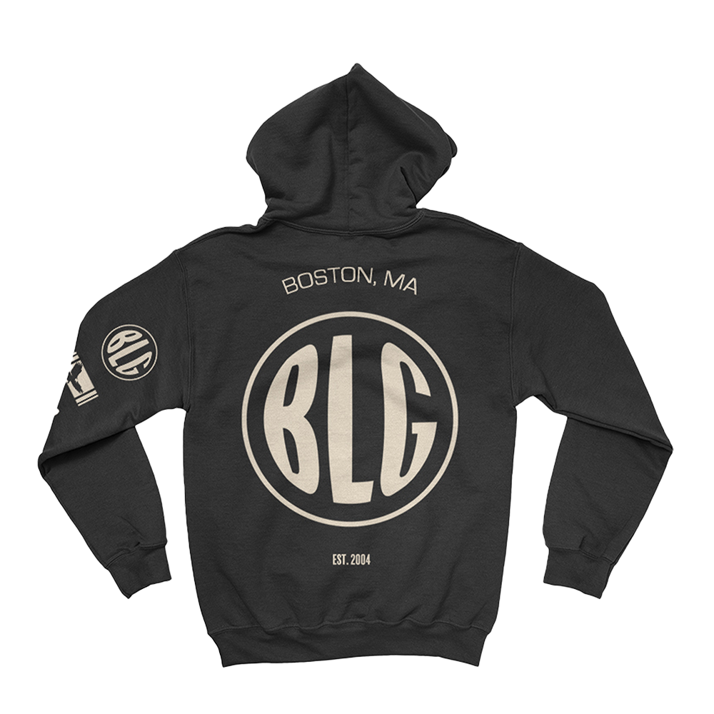 Official Boys Like Girls Merchandise. 100% cotton unisex hoodie featuring the circle logo design.