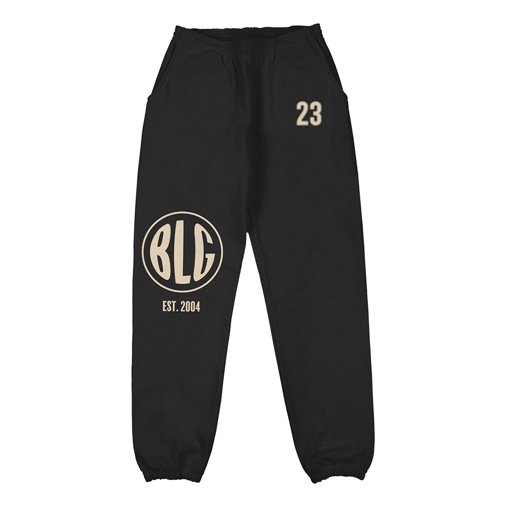 Official Boys Like Girls Merchandise. Pre-shrunk 50% cotton / 50% polyester sweatpants featuring the circle logo design.